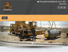 Tablet Screenshot of gethookedcrane.com